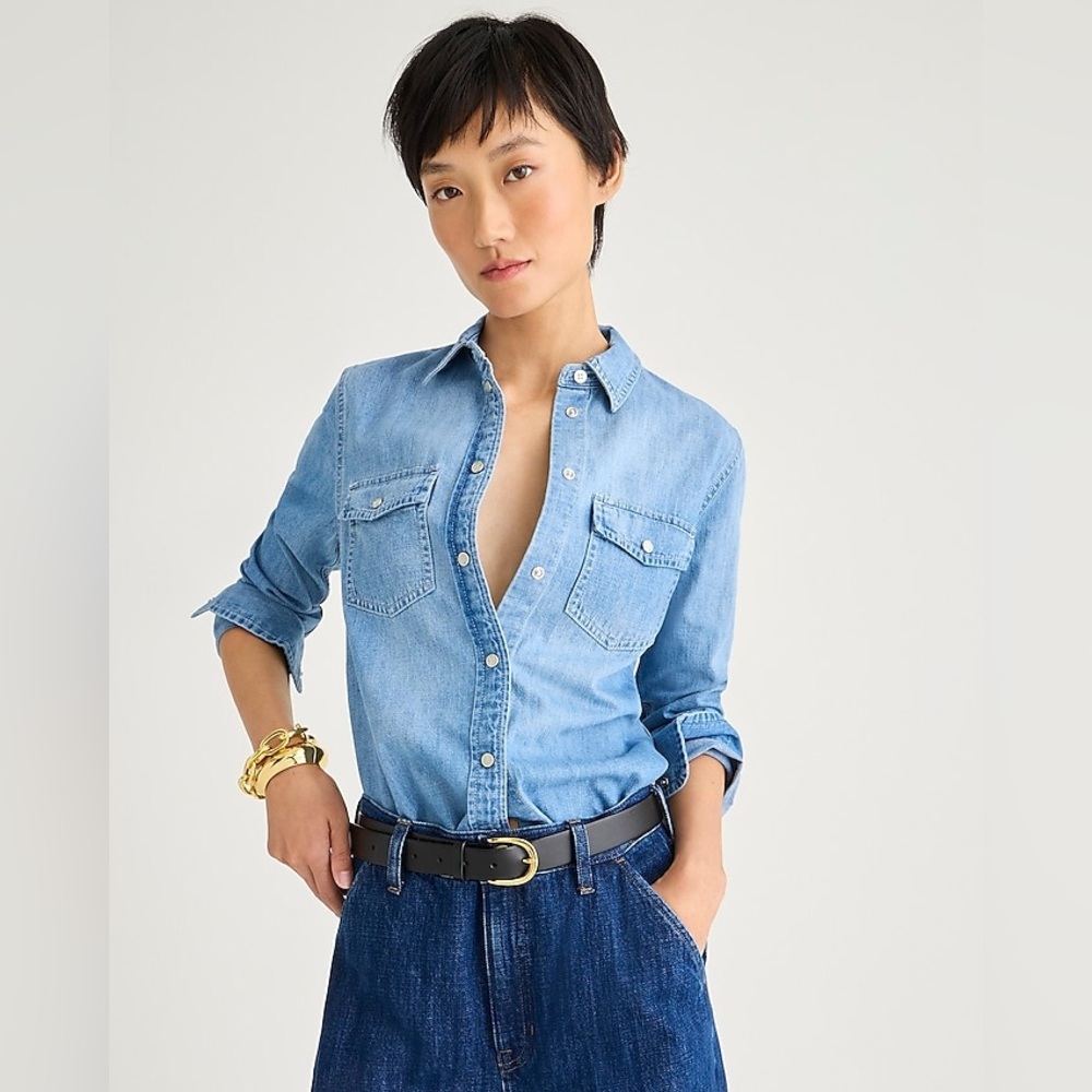 J.Crew Chambray Western Shirt – Size Small